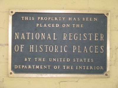 National Register of Historic Places. Click for full size. National Register of Historic Places image. Click for full size.