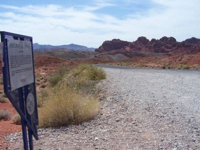 Arrowhead Trail Marker seen along NV 169 image. Click for full size.