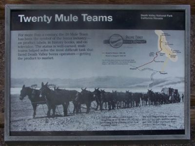 Nearby marker - Twenty Mule Teams image. Click for full size.