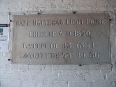 Cape Hatteras Light House Erected A.D. 1870 image. Click for full size.