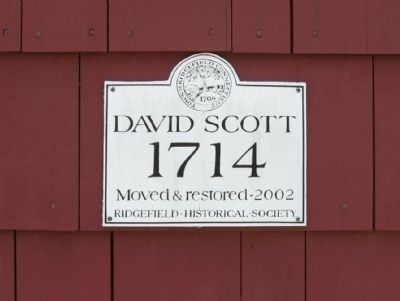 Marker on the David Scott House image. Click for full size.