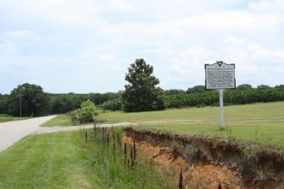 Mountain Home Plantation Marker, looking east. Click for full size. Mountain Home Plantation Marker, looking east image. Click for full size.