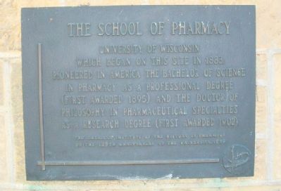 The School of Pharmacy Marker image. Click for full size.