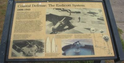 Coastal Defense: The Endicott System Marker image. Click for full size.
