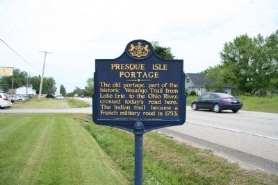 Presque Isle Portage Marker. Click for full size. Presque Isle Portage Marker image. Click for full size.