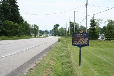Presque Isle Portage Marker. Click for full size. Presque Isle Portage Marker image. Click for full size.