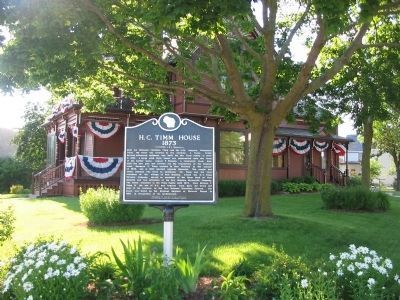 H. C. Timm House and Marker image. Click for full size.