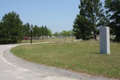 Robert H. Morrell Road Marker near the Air Base Access Road to back gate image. Click for full size.