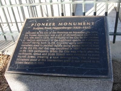 Pioneer Monument Marker Panel 1 image. Click for full size.
