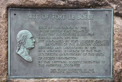 Site of Fort Le Boeuf Marker image. Click for full size.