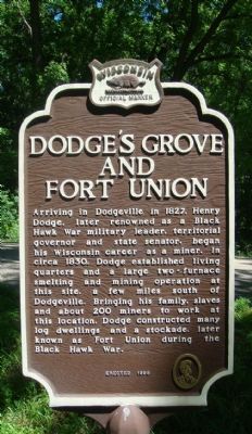 Dodge's Grove and Fort Union Marker image. Click for full size.