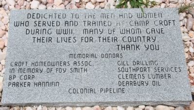 Nearby Camp Croft Memorial image. Click for full size.