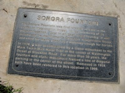 Sonora Fountain Marker image. Click for full size.