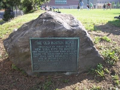 The Old Boston Road Marker image. Click for full size.