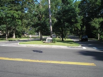 Marker on Boston Post Road image. Click for full size.