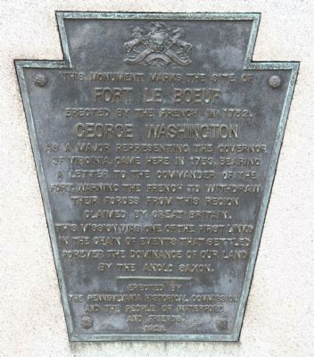 Fort Le Boeuf Marker image. Click for full size.