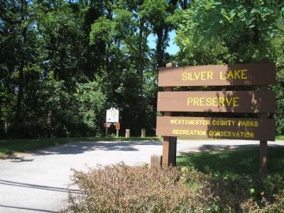 Marker in Silver Lake Preserve county park image. Click for full size.