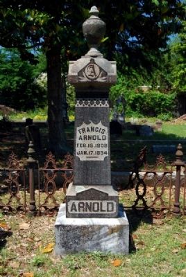 Francis Arnold Tombstone image. Click for full size.