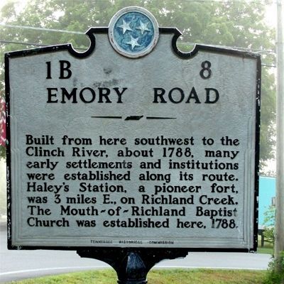 Emory Road Marker image. Click for full size.