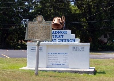 Shadnor Baptist Church Marker. Click for full size. Shadnor Baptist Church Marker image. Click for full size.