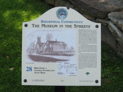 Ridgebury – George Washington Slept Here Marker image. Click for full size.