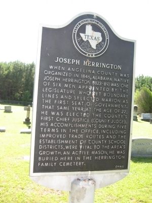 Joseph Herrington Marker. Click for full size. Joseph Herrington Marker image. Click for full size.