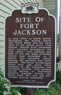 Fort Jackson Marker. Click for full size. Fort Jackson Marker image. Click for full size.