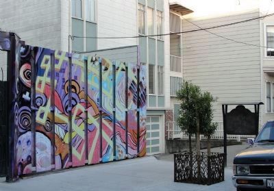 Site of Original Mission Dolores Chapel and Dolores Lagoon Marker. Click for full size. Site of Original Mission Dolores Chapel and Dolores Lagoon Marker image. Click for full size.