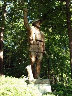 Left View - - Doughboy Statue image. Click for full size.