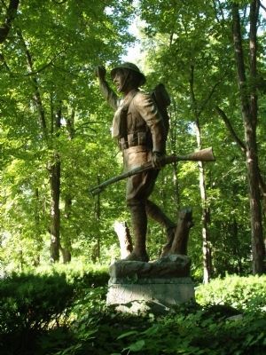 Profile View - - Doughboy Statue image. Click for full size.
