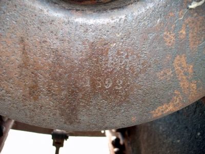 Markings on the Muzzle of the 1893 Field Gun (Krupp) image. Click for full size.
