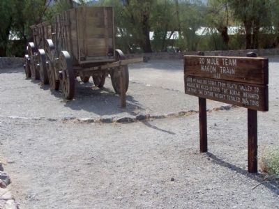 20 Mule Team Wagon Train and Marker image. Click for full size.