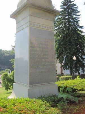 Reverse side of the Weatherly Civil War Memorial Marker image. Click for full size.