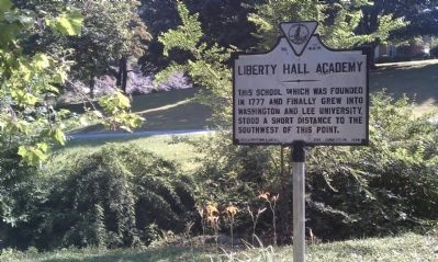 Liberty Hall Academy Marker. Click for full size. Liberty Hall Academy Marker image. Click for full size.