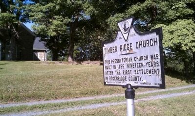 Timber Ridge Church Marker. Click for full size. Timber Ridge Church Marker image. Click for full size.
