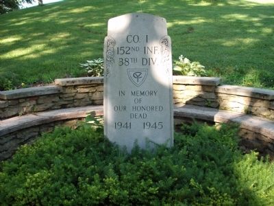Co. I 152nd Inf. 38th Div. Marker image. Click for full size.
