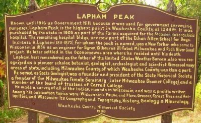 Lapham Peak Marker image. Click for full size.