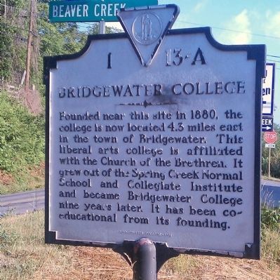 Bridgewater College Marker image. Click for full size.