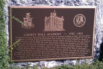 Liberty Hall Academy Marker image. Click for full size.