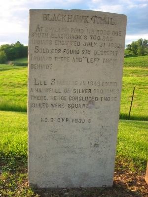 Black Hawk Trail Marker image. Click for full size.
