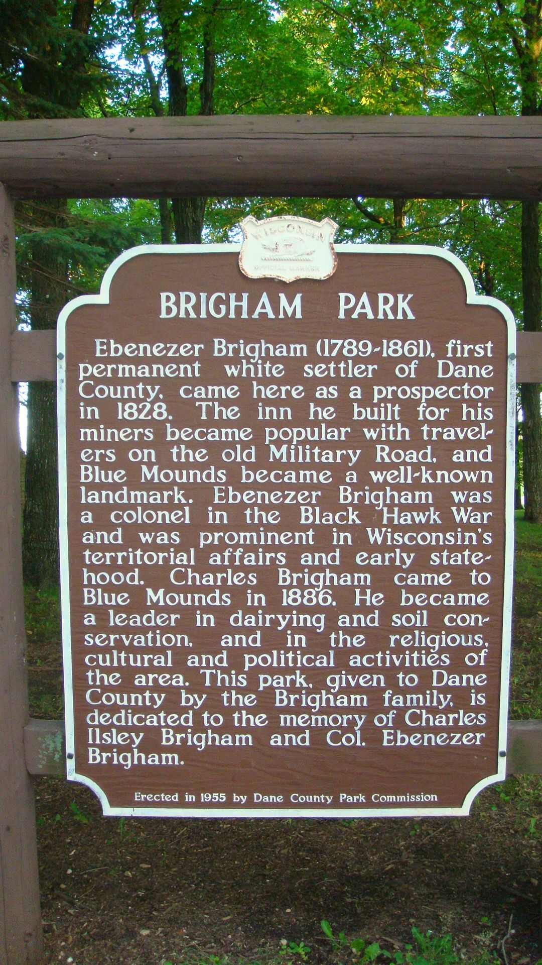 Brigham Park Marker