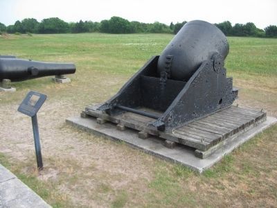 13-Inch Seacoast Mortar and Marker image. Click for full size.