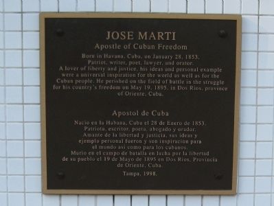 Jose Marti Marker image. Click for full size.