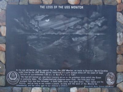 Loss of the USS Monitor Marker image. Click for full size.