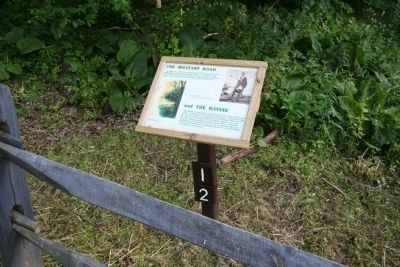 The military road and the ravine Marker. Click for full size. The military road and the ravine Marker image. Click for full size.