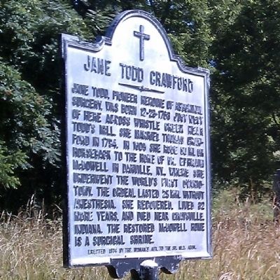Jane Todd Crawford Marker image. Click for full size.