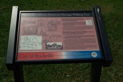Rockvilles First Colored Schools Marker image. Click for full size.