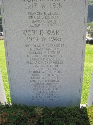 Weatherly War Memorial Marker image. Click for full size.