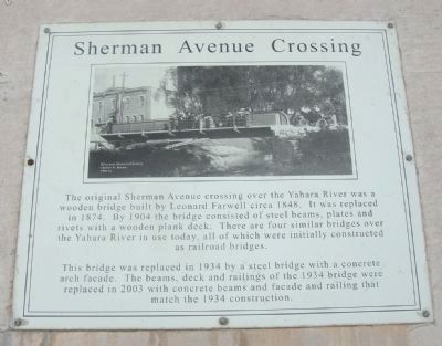 Sherman Avenue Crossing Marker image. Click for full size.