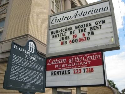 Centro Asturiano Signs and Historical Marker image. Click for full size.